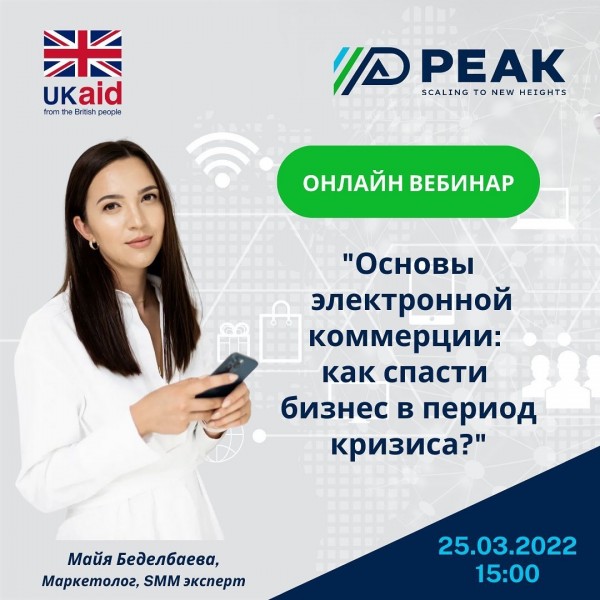 Вебинар на тему: “Основы электронной коммерции: как спасти бизнес в период кризиса?” 