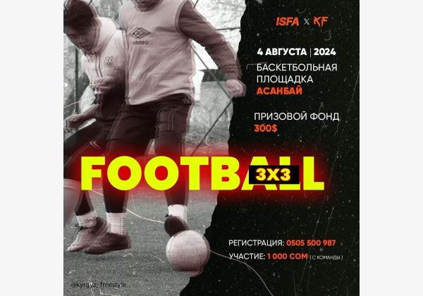 Первый турнир по Street Football 3x3 с призовым фондом 300$