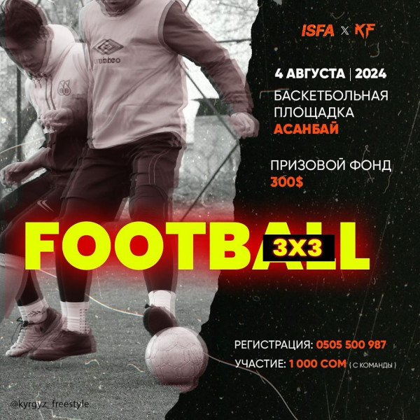 Первый турнир по Street Football 3x3 с призовым фондом 300$