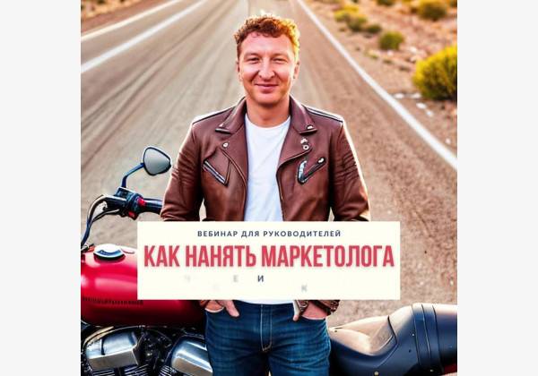 Вебинар для руководителей: "Как нанять крутого маркетолога: который завалит отдел продаж заявками, и не сольет бюджет"