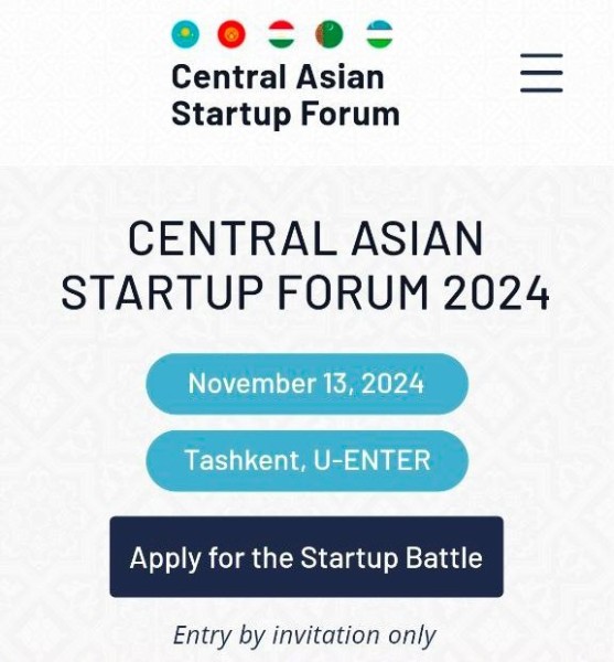 Central Asian Startup Forum/ Центральноазиатский Стартап форум в Ташкенте