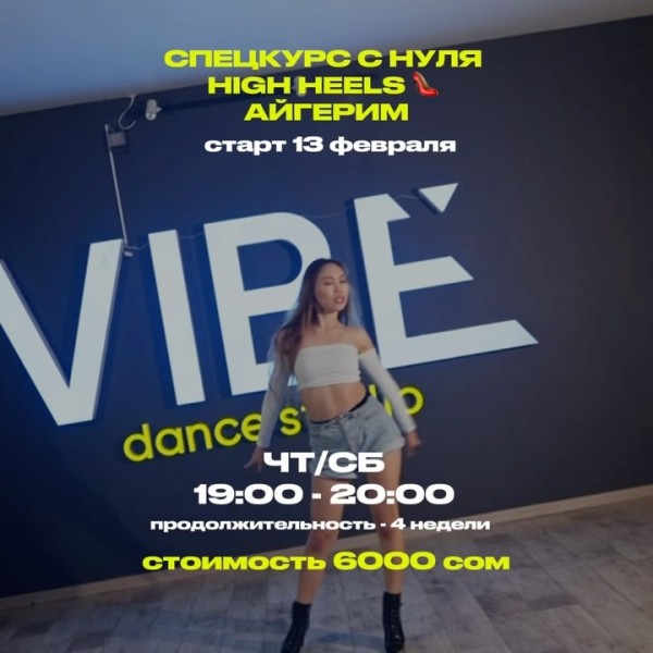 Vibe Dance: Спецкурс с нуля по High Heels