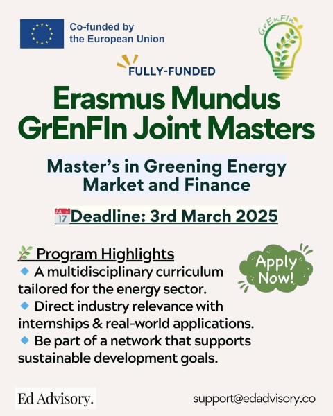 Стипендия Erasmus Mundus GLOBED 2025/27 