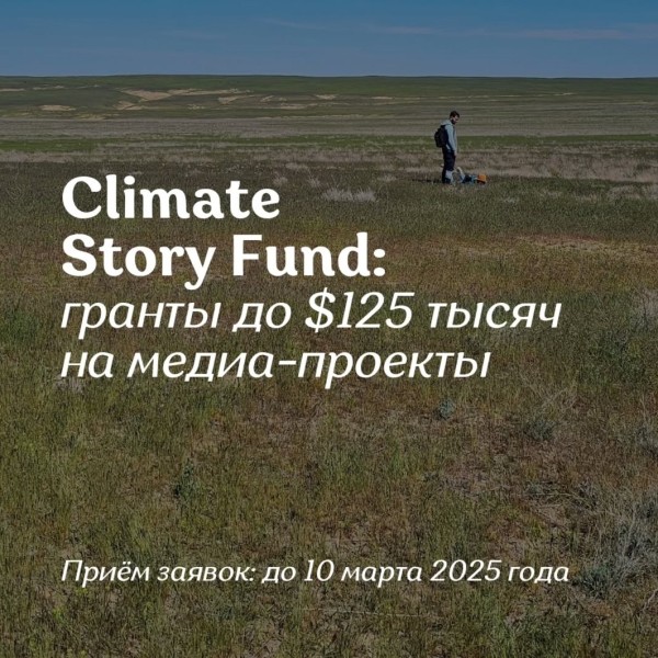 Climate Story Fund 2025: гранты до $125 тысяч на медиа-проекты