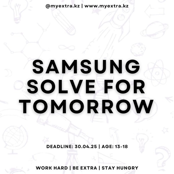 🚀 Samsung Solve for Tomorrow – конкурс для будущих новаторов!