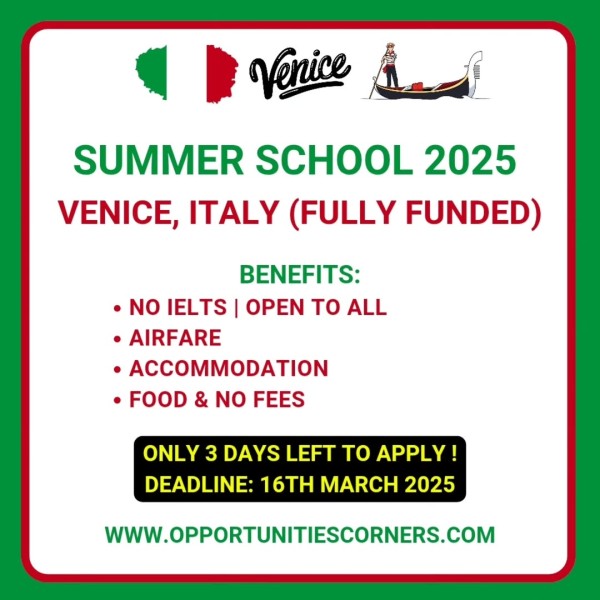 Летняя школа 2025 года в Венеции, Италия | Summer School 2025 in Venice