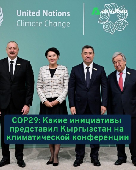 COP29: Какие инициативы представил Кыргызстан на климатической конференции 