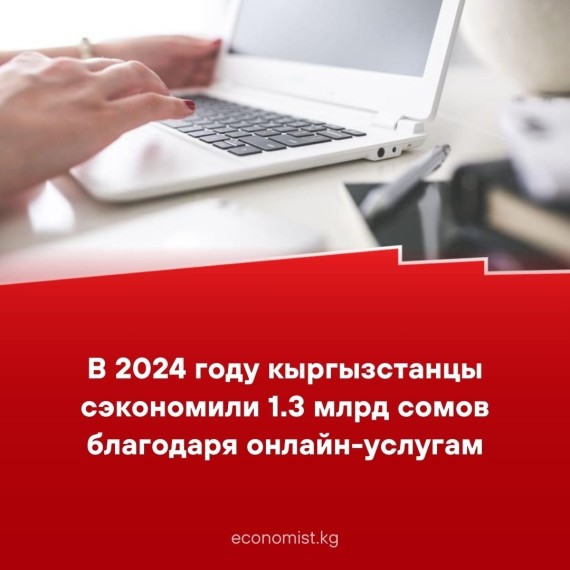 В 2024 году кыргызстанцы сэкономили 1.3 млрд сомов благодаря онлайн-услугам