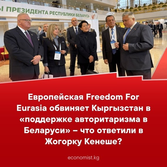 Европейская Freedom For Eurasia обвиняет Кыргызстан в «поддержке авторитаризма в Беларуси» - что ответили в Жогорку Кенеше 