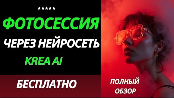 Нейрофотосессия от нейросети KREA Ai - полный обзор нейросети